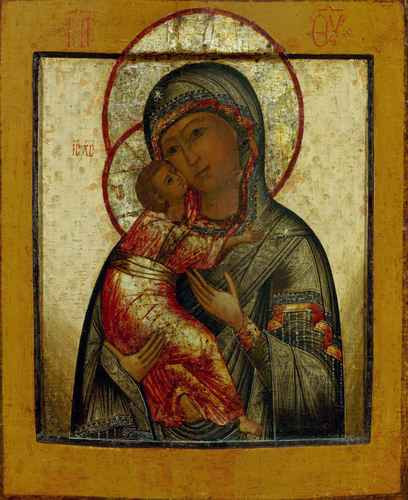 Богоматерь Владимирская, 1780 год, 15x20 см, арт А1248