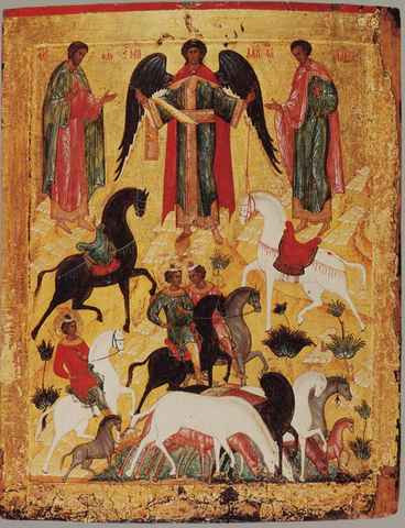Флор и Лавр, 15x20 см, арт А4008