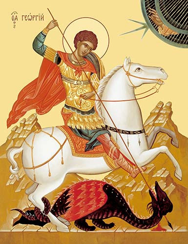 Георгий Победоносец, вмч., 25x28 см, арт Ик20685