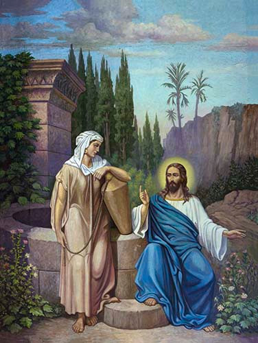 Христос и самарянка, 25x28 см, арт Ик21905