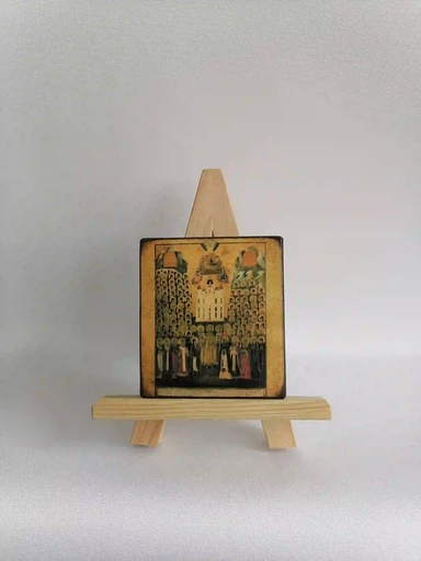 Собор Киево-Печерских святых, 9,5x10,5 см, арт А075-4-2