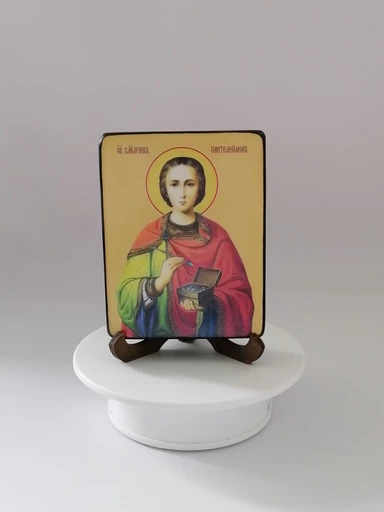 Святой Великомученик Пантелеймон, 15x20x1,8 см, арт Ид4154