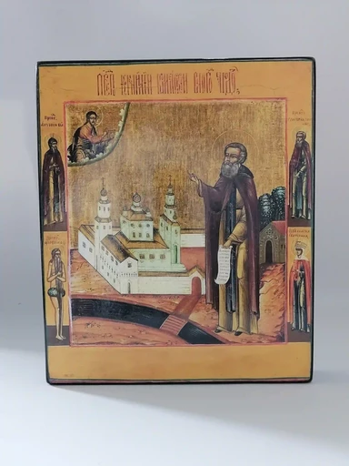 Преподобный Корнилий Комёльский Вологодский Чудотворец, 25x30x4 см, арт А2481