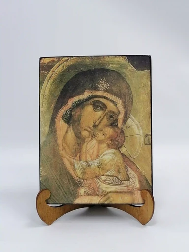 Словенская икона Божией Матери. XVI век, 15x20x3 см, арт А6264-2