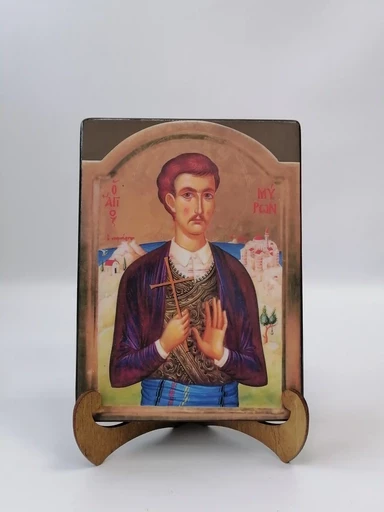 Новомученик Мирон Критский, 9x12x1,8 см, арт В8298