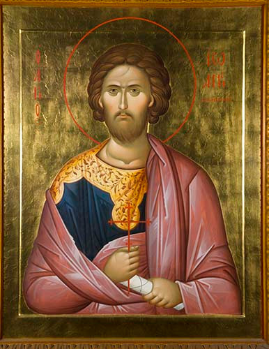 Иоанн Новый (Сочавский), вмч., 25x28 см, арт Ик21029