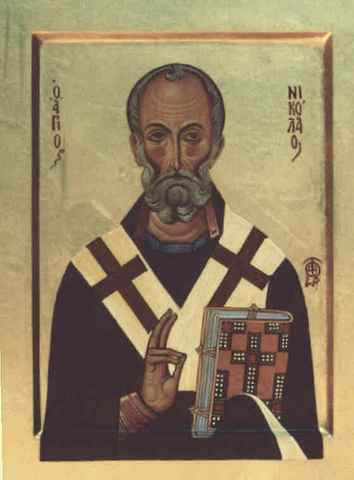 Николай Чудотворец, 15x20 см, арт А6779