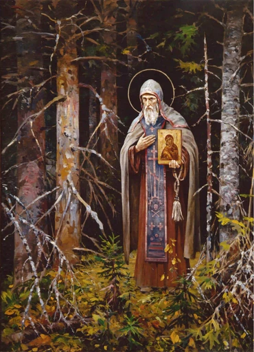 Нил Столобенский, 15x20 см, арт А3845