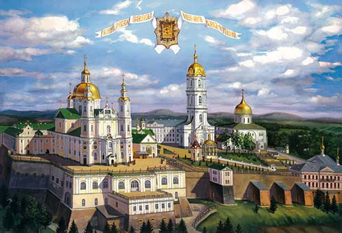 Почаевская Лавра, 15x20 см, арт Ик19910