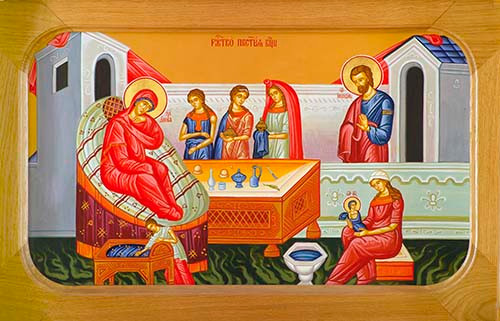 Рождество Пресвятой Богородицы, 25x28 см, арт Ик21553