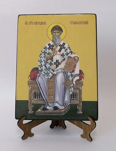 Спиридон Тримифунтский, преподобный, 15x20x1,8 см, арт Ид4235