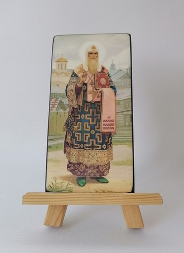 Алексий Московский, свт., 10x20х1,8 см, арт Ик20388