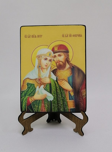 Петр и Феврония, 12x16x3 см, арт И8989-5