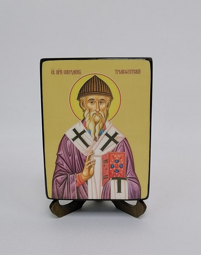 Спиридон Тримифунтский, преподобный, 9x12x3 см, арт Ид4237-2