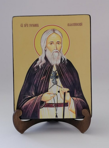 Герман Аляскинский, преподобный, 15х20x3 см, арт И8271-2