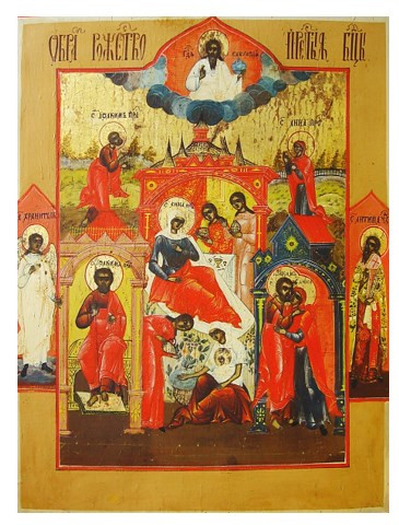 Богородица Рождество Богородицы Исааковская, 9x12x1,8 см, арт В2860