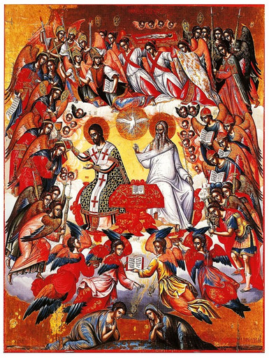 Божественная литургия. Михаил Дамаскин, 21x28x3 см, арт А4872