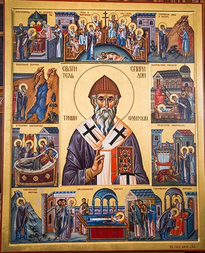 Спиридон Тримифунтский, свт., 25x34 см, арт Ик23332