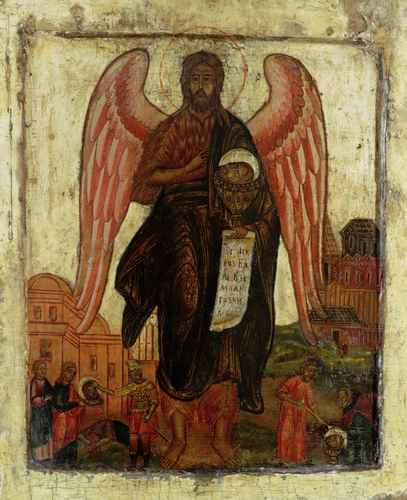 Святой Иоанн Предтеча Ангел пустыни, ок.1700, 15x20 см, арт А1155