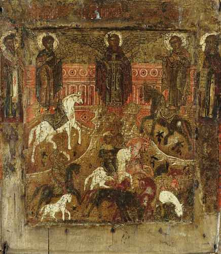 Святые Флор и Лавр, ок.1650, 15x20 см, арт А424