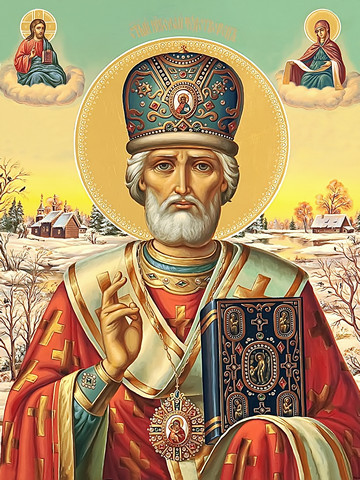 Николай Чудотворец, 25х28 см, арт И9203