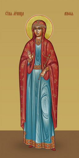 Агафья, святая, 25х52 см, арт И7179