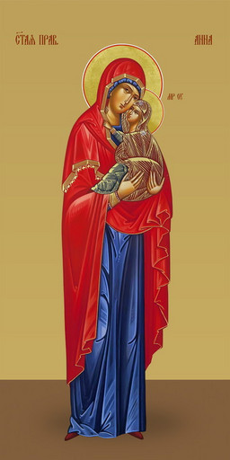 Анна Праведная, святая, 50х100 см, арт И7208-2
