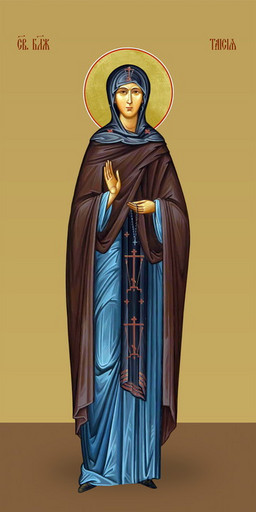 Таисия Египетская, святая блаженная, 25х52 см, арт И7411
