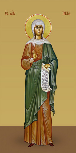 Таисия Египетская, святая блаженная, 25х52 см, арт И7412