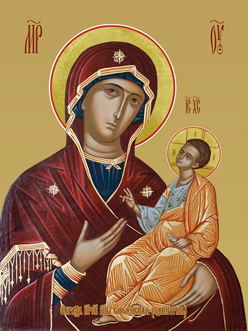 Смоленская икона божьей матери (Одигитрия), 30х40 см, арт И12834