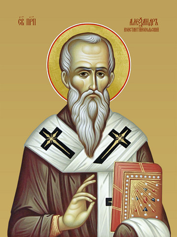 Александр Константинопольский, преподобный, 15х20 см, арт И8161