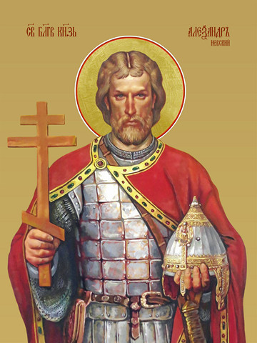 Александр Невский, святой благоверный князь, 40х60 см, арт И16239
