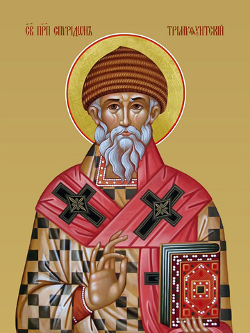 Спиридон Тримифунтский, преподобный, 25х28 см, арт И10094