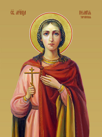 Пелагея Тарсийская, святая, 25х28 см, арт И10287
