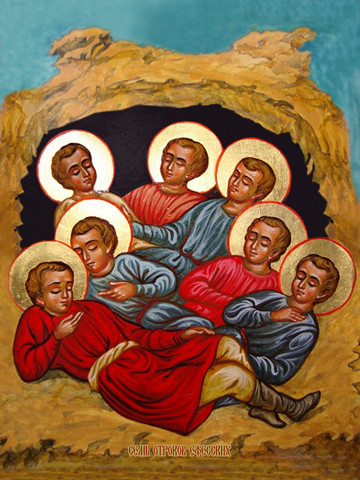 Семь отроков Эфесских, 15х20х1,8 см, арт И8877