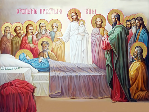 Успение Пресвятой Богородицы, 25х28 см, арт И10629