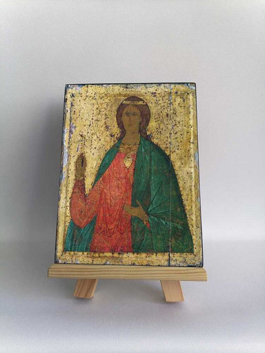 Великомученица Варвара, конец XV века, 15x20 см, арт Б0224