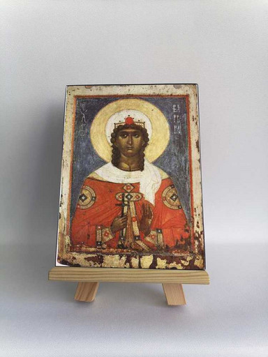 Великомученица Варвара. 2-я половина XIV в., 15x20 см, арт Б0226