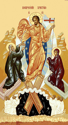 Воскресение Христово, 50x100 см, арт Ик31714