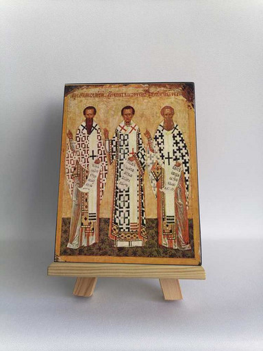 Вселенские учители. Новгород. Конец XV в, 15x20 см, арт Б0231
