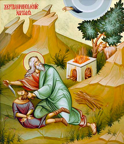 Жертвоприношение Авраама, 15x20 см, арт Ик19221