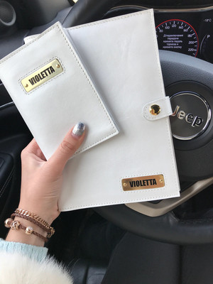 Кожаный ежедневник с именем