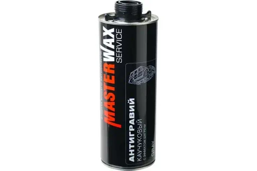 Антигравий MasterWax Service 314 черный каучуковый с эффектом шагрени 1 л
