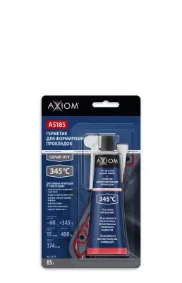 Герметик прокладка AXIOM RTV Silicone высокотемпературный серый 85 гр