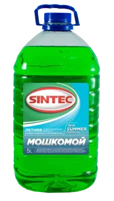 Жидкость стеклоомывающая лето готовая Sintec мошкомой 5 л