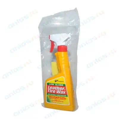 Полироль KANGAROO матовый (кож.,рез.,пласт.) Leather и Tire Wax Low Gloss, 500мл