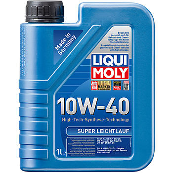 Масло моторное Liqui Moly Super LeichtLauf 10/40 API SN Масло моторное Liqui Moly Super LeichtLauf 10/40 API SN