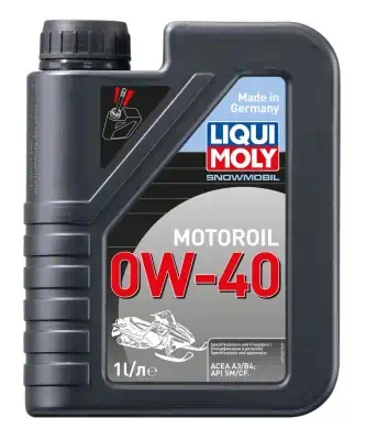 Масло моторное LiquiMoly 0W-40 Snowmobil Motoroil синтетическое SH/EC;А3/В3 для снегоходов 1л
