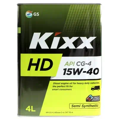Масло моторное Kixx 15W-40 HD CG-4 (Dynamic) 4л мет.