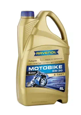 Масло моторное Ravenol 5W-30 Motobike 4-T Ester синтетическое 4л